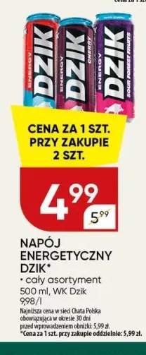 Napój energetyczny Dzik
