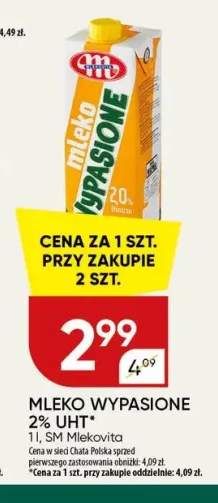 Mleko Wypasione 2% UHT Mlekovita