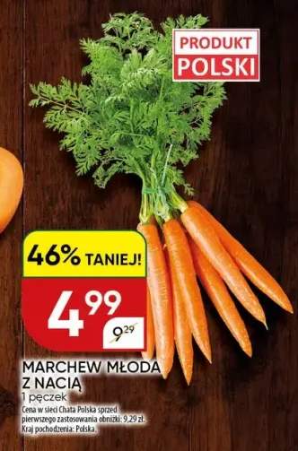 Marchew młoda z nacią polska