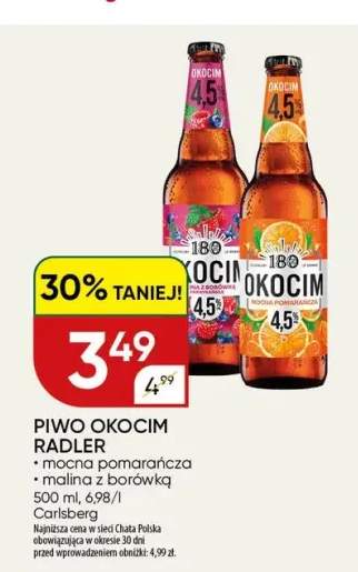 Piwo Okocim Radler Malina z Borówką +1 wariant