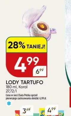 Lody Tartufo Koral