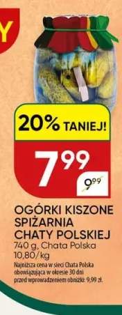 Ogórki kiszone Spiżarnia Chaty Polskiej