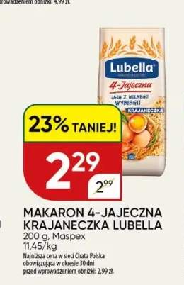 Makaron 4-jajeczna krajaneczka Lubella