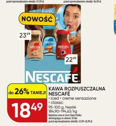 Kawa rozpuszczalna Nescafé Iced +2 warianty