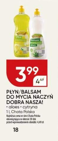 Płyn do mycia naczyń Dobra Nasza! aloes +3 warianty