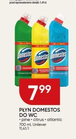 Płyn Domestos do WC atlantic +2 warianty