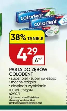 Pasta do zębów Colodent super biel +3 warianty