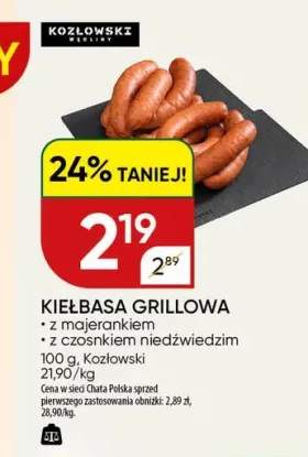 Kiełbasa grillowa Kozłowski z majerankiem +1 wariant