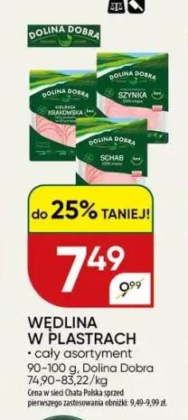 Wędlina w plastrach Dolina Dobra