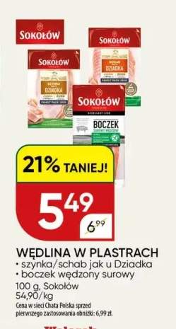 Szynka jak u Dziadka w plastrach Sokołów +2 warianty