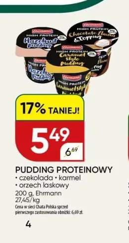 Pudding proteinowy karmel Ehrmann +2 warianty