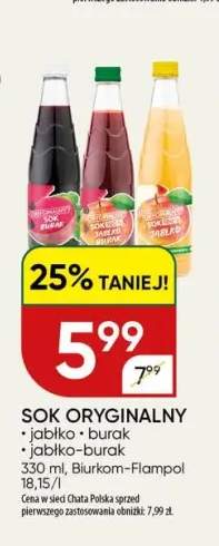 Sok oryginalny jabłko Biurkom-Flampol +2 warianty