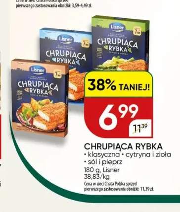 Chrupiąca Rybka Lisner klasyczna +2 warianty