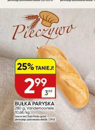 Bułka paryska Vandemoortele