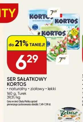 Ser sałatkowy Kortos naturalny Turek +2 warianty
