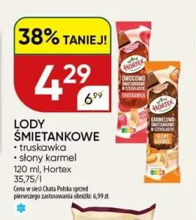 Lody śmietankowe truskawkowe Hortex +1 wariant