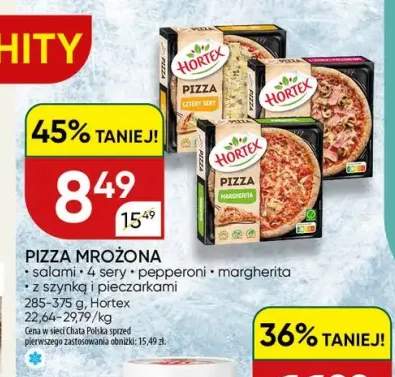 Pizza mrożona salami Hortex +4 warianty
