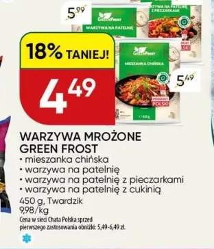 Warzywa mrożone mieszanka chińska Green Frost +3 warianty