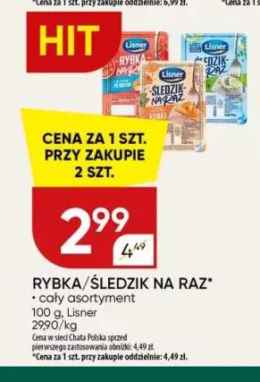 Rybka na raz Lisner +1 wariant