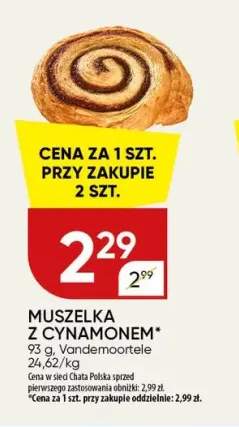 Muszelka z cynamonem Vandemoortele