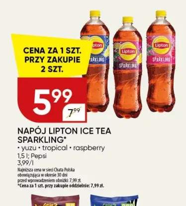 Napój Lipton Ice Tea Sparkling Yuzu +2 warianty
