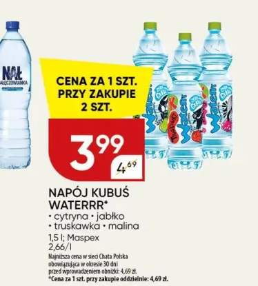 Napój Kubuś Waterrr cytryna +3 warianty