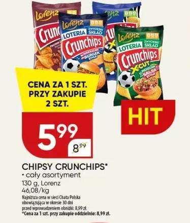 Chipsy Crunchips +1 wariant