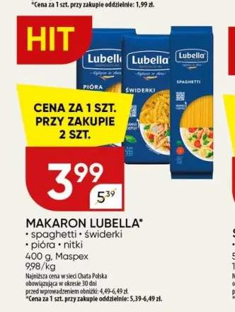 Makaron Lubella spaghetti +3 warianty