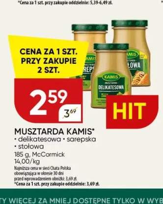 Musztarda Kamis sarepska +2 warianty