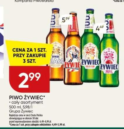 Piwo Żywiec Jasne Pełne +3 warianty