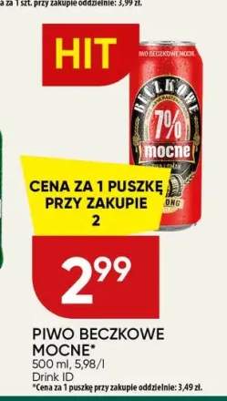 Piwo Beczkowe Mocne