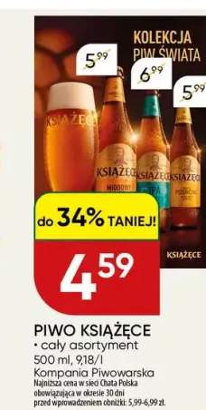 Piwo Książęce Złote Pszeniczne +2 warianty