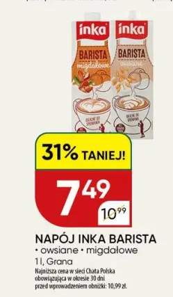 Napój owsiany Inka Barista +1 wariant