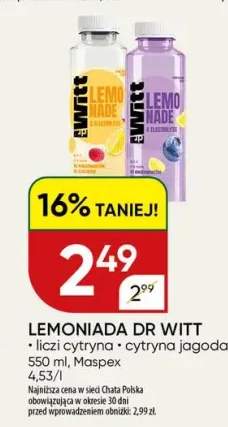 Lemoniada Dr Witt liczi cytryna +1 wariant