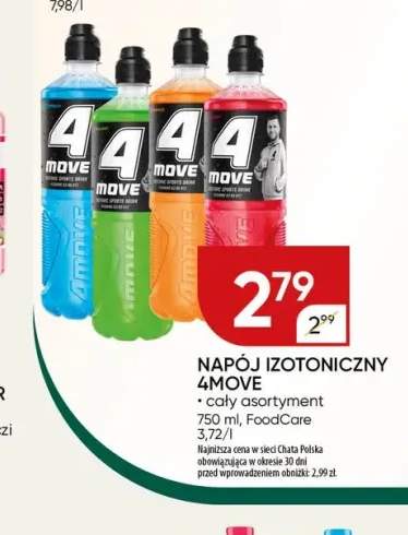Napój izotoniczny 4Move Blue +2 warianty