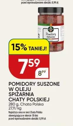 Pomidory suszone w oleju Spiżarnia Chaty Polskiej