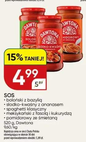 Sos Dawtona boloński z bazylią +4 warianty