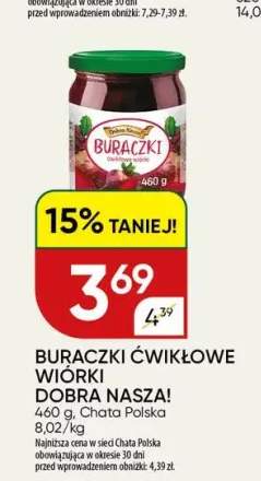 Buraczki ćwikłowe wiórki Dobra Nasza!