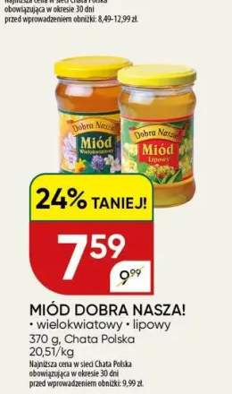 Miód lipowy Dobra Nasza! +1 wariant
