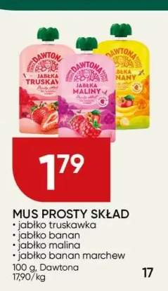 Mus Prosty Skład Dawtona Jabłko Truskawka +3 warianty