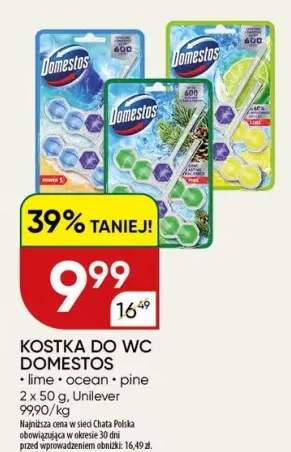 Kostka do WC Domestos Lime +2 warianty