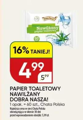 Papier toaletowy nawilżany Dobra Nasza!