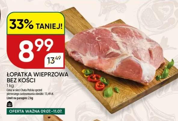 Łopatka wieprzowa bez kości