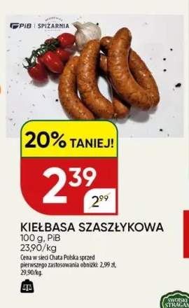 Kiełbasa Szaszłykowa PiB Spiżarnia