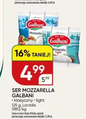 Ser Mozzarella klasyczny Galbani +1 wariant