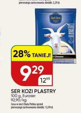 Ser kozi plastry Goat Farm