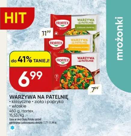 Warzywa na patelnię Hortex klasyczne +2 warianty