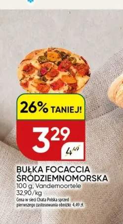 Bułka focaccia śródziemnomorska Vandemoortele