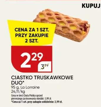 Ciastko truskawkowe Duo La Lorraine