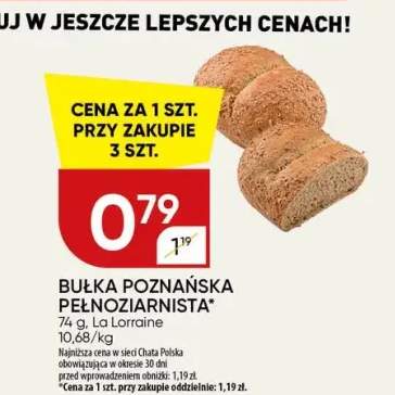 Bułka Poznańska pełnoziarnista La Lorraine